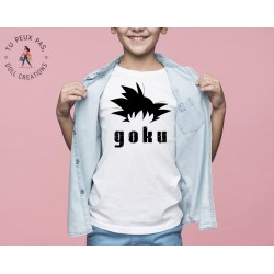 T-shirt Dragon Ball Z Goku Hair - Cadeau enfant fille et garçon
