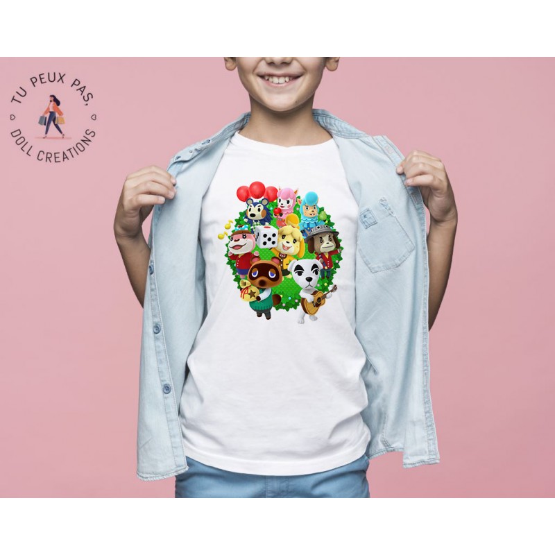 T-shirt Animal Crossing - Cadeau enfant fille et garçon