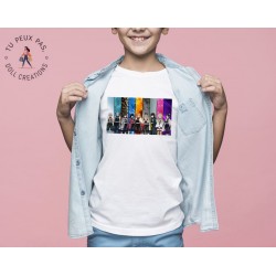T-shirt manga Demon Slayer personnages - Cadeau enfant fille et garçon