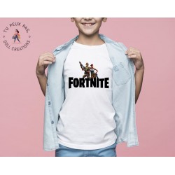T-shirt jeux vidéos Fortnite - Cadeau enfant fille et garçon