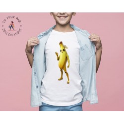 T-shirt jeux vidéos Banane Fortnite - Cadeau enfant fille et garçon