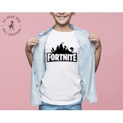 T-shirt jeux vidéos Fortnite - Cadeau enfant fille et garçon