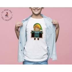 T-shirt jeux vidéos Zelda - Cadeau enfant fille et garçon