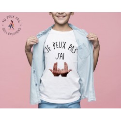 T-shirt Je peux pas j'ai Jul - Cadeau enfant fille et garçon