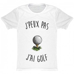 T-shirt j'peux pas j'ai pas j'ai Golf - cadeau gamer