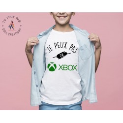T-shirt Je peux pas j'ai Xbox - Cadeau enfant fille et garçon
