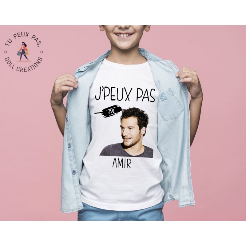 T-shirt Je peux pas j'ai Amir - Cadeau enfant fille et garçon