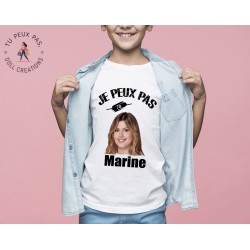 T-shirt Je peux pas j'ai Marine Star Academy - Cadeau enfant fille et garçon