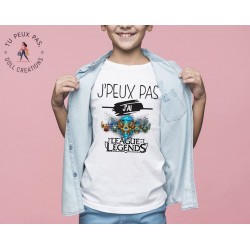 T-shirt Je peux pas j'ai league of legends jeux vidéos - Cadeau enfant fille et garçon