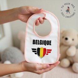 Bavoir Belgique - Rose ou Bleu