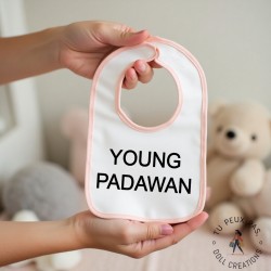 Bavoir Young padawan - Rose ou Bleu