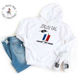 Sweat à Capuche Je peux pas j'ai armée de terre - Homme ou Femme