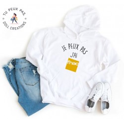 Sweat à Capuche Je peux pas j'ai fnac - Homme ou Femme