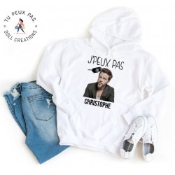 Sweat à Capuche Je peux pas j'ai Christophe Mae - Homme ou Femme