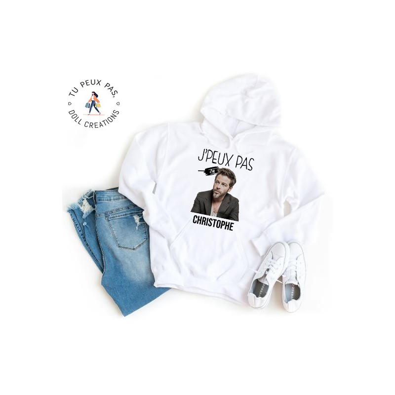 Sweat à Capuche Je peux pas j'ai Christophe Mae - Homme ou Femme