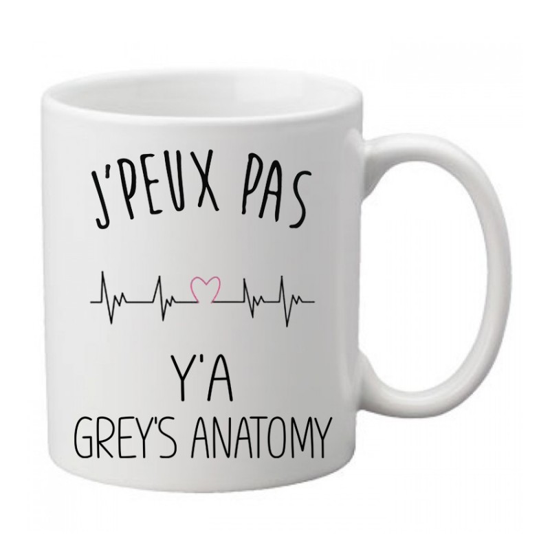 Mug j'peux pas y'a Grey's Anatomy   - Tasse