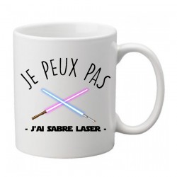 Mug j'peux pas j'ai sabre laser   - Tasse