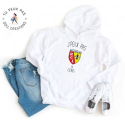 Sweat à Capuche Je peux pas y a Lens Foot - Homme ou Femme