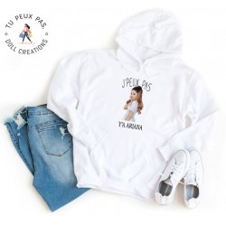 Sweat à Capuche Je peux pas j'ai Ariana Grande - Homme ou Femme