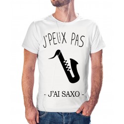 t-shirt je peux pas j'ai saxophone - cadeau homme