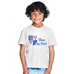 T-shirt Fier d'être picard - Cadeau enfant fille et garçon