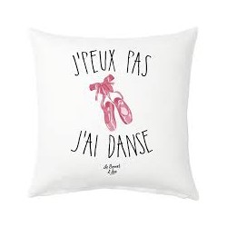 Coussin Je peux pas j'ai danse