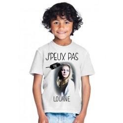 T-shirt je peux pas j'ai Louane - Cadeau enfant fille et garçon