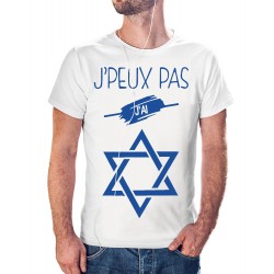 t-shirt je peux pas j'ai Israel magen david - cadeau homme