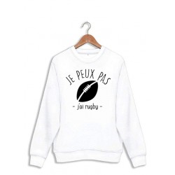 Sweat j'peux pas j'ai rugby - Pull