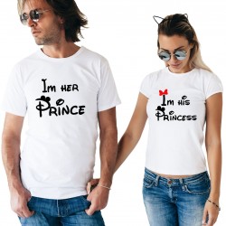 T-Shirt Prince et princess - Coffret Couple