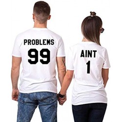 T-Shirt 99 problems homme et 1 pour femme - Coffret Couple