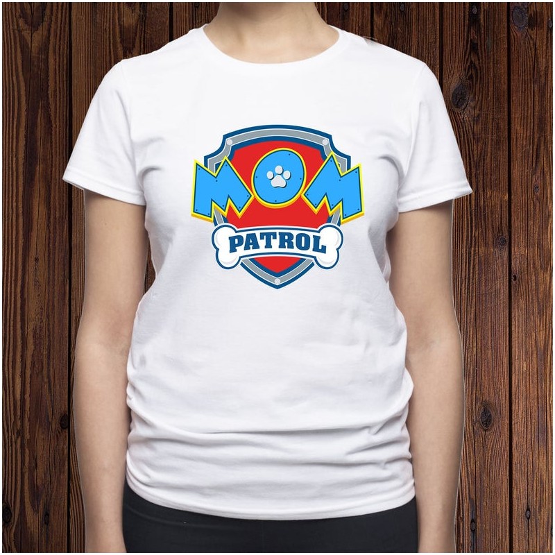 T-Shirt Mom Patrol - Pat Patrouille humour Femme