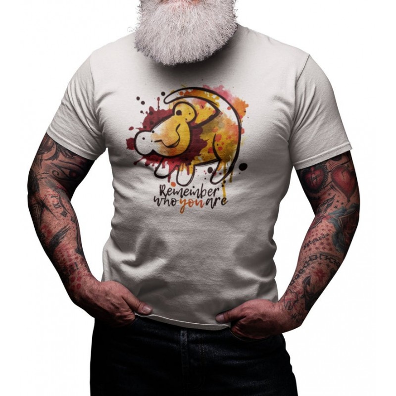 T-shirt Remember Who You are - cadeau homme rio lion simba