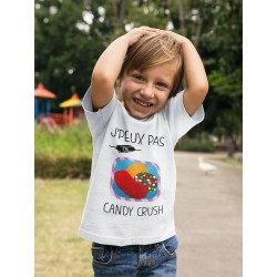 T-shirt Je peux pas j'ai candy crush  - Cadeau enfant fille et garçon