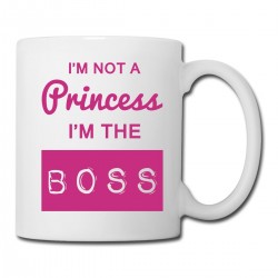 Mug Not a Princesse I'm The Boss - Tasse