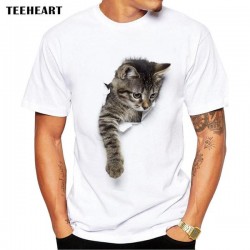 T Shirt Chat Humour Homme Taille S