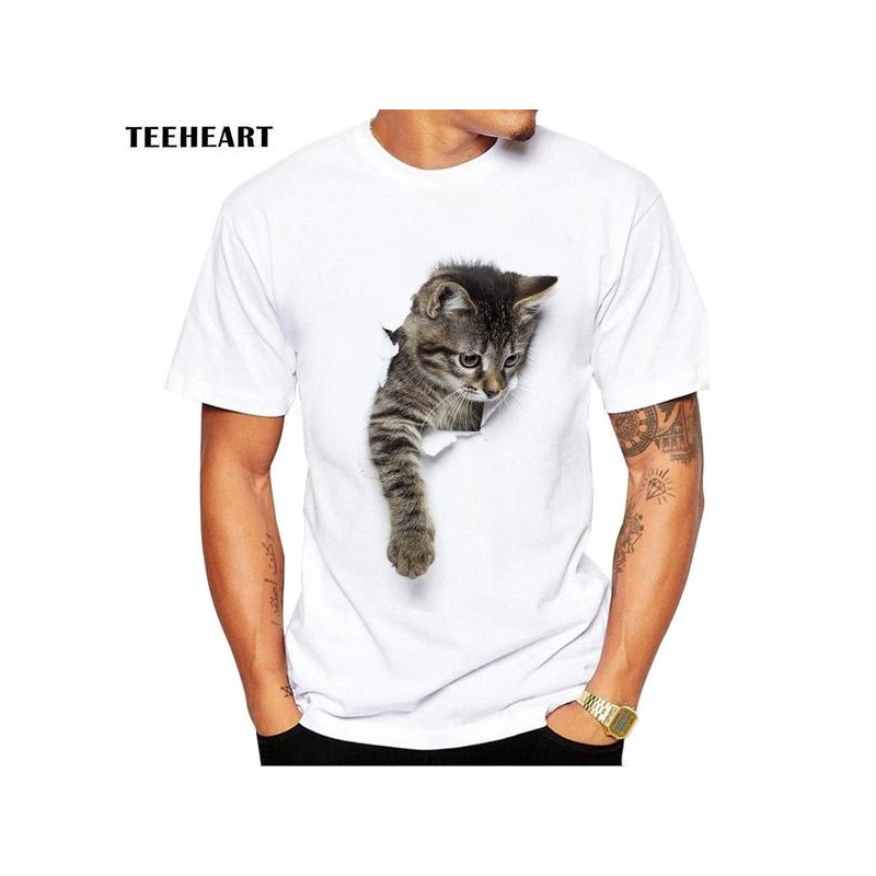 T Shirt Chat Humour Homme Taille S