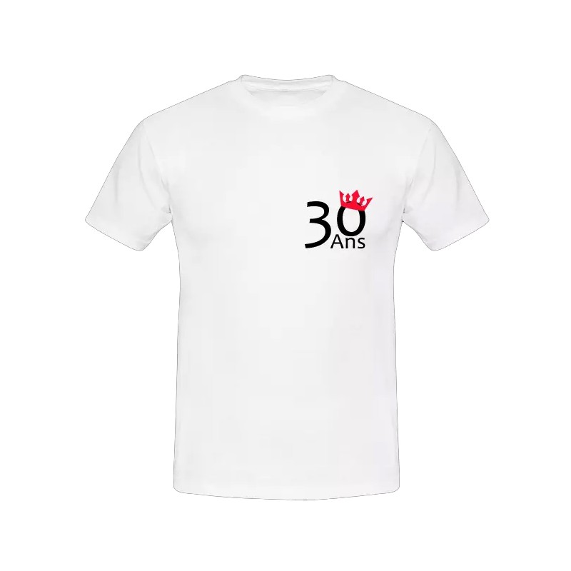 Tee-Shirt Anniversaire 30 ans Homme - Accessoire Déguisement - Rue