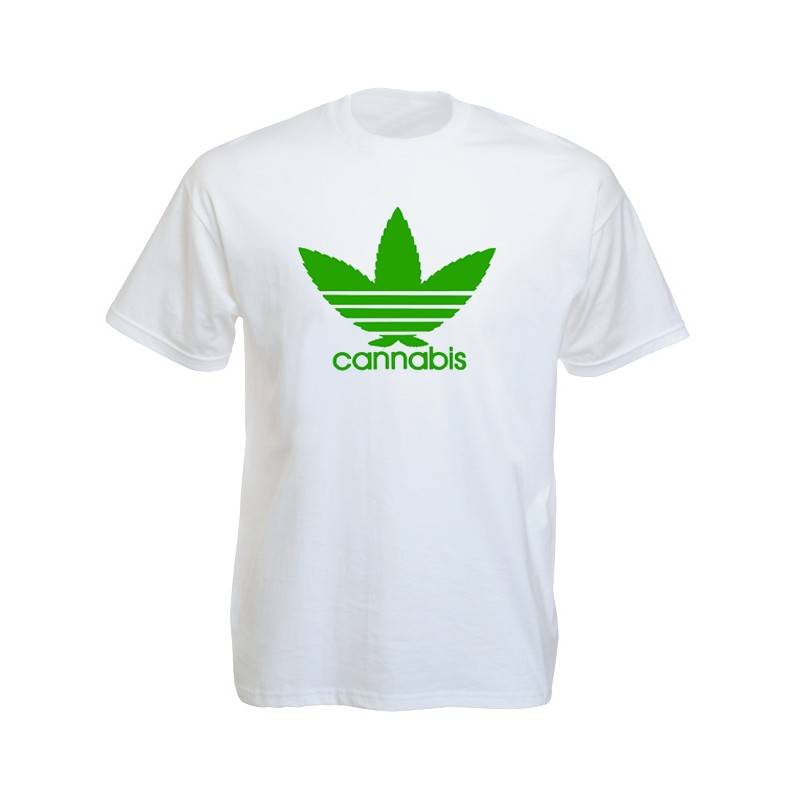 T-shirt Cannabis style adidas Weed - cadeau homme