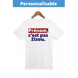 T-shirt Prénom c'est pas Zizou
