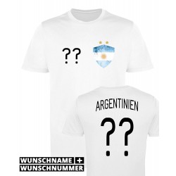 Maillot Football Argentine - Tee Shirt football imprimable avec prénom et numéro
