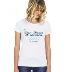 T-Shirt Super maman en vacances collection Elegance - Femme ne pas déranger Cadeau