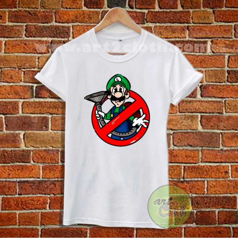 T-shirt Ghosbuster X Luigi - cadeau Humour homme