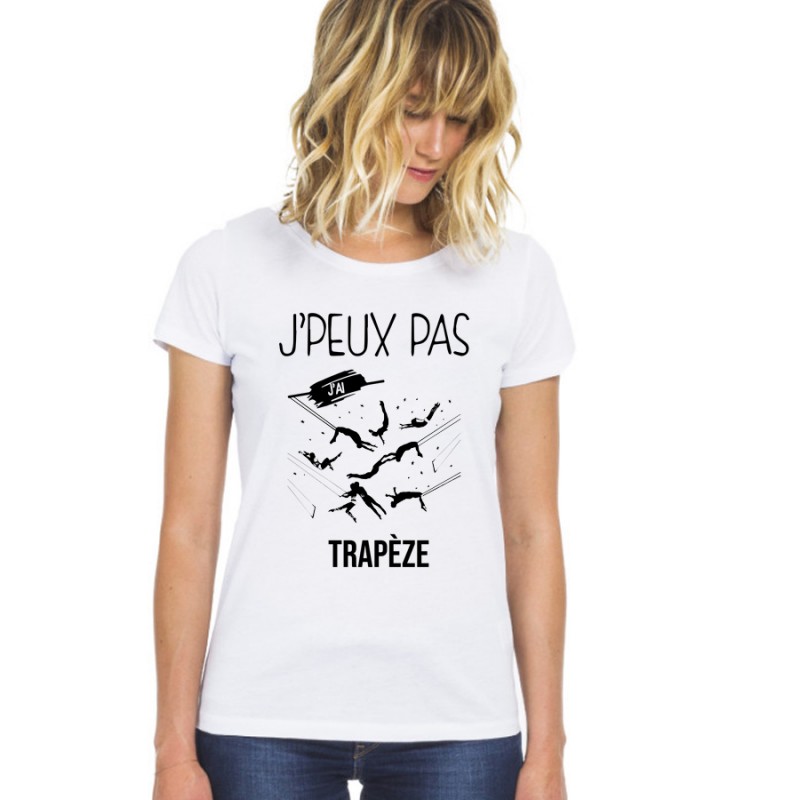 T-Shirt je peux pas j'ai trapèze - Femme qui pique