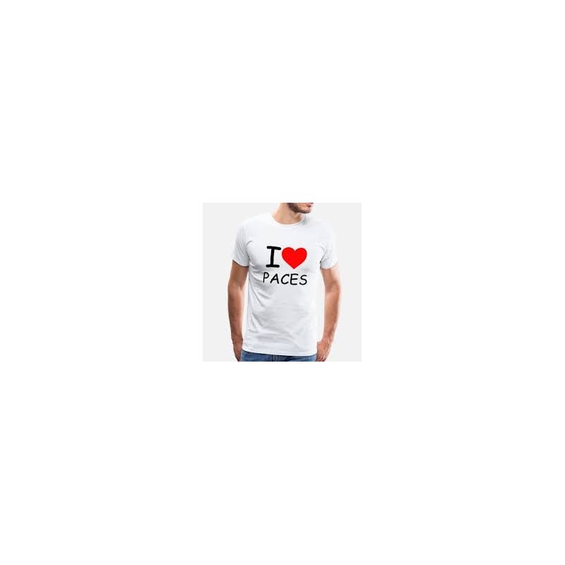 T-shirt i love paces - cadeau homme