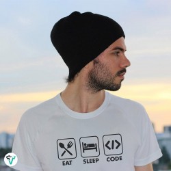 T-shirt Eat Sleep Code - cadeau homme