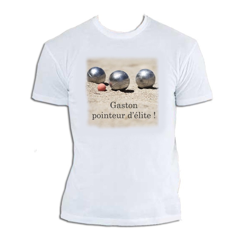 T-shirt Pétanque personnalisable Tireur D'élite - homme cadeau