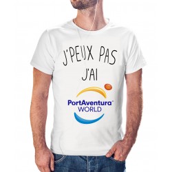 T-Shirt Je peux pas J'ai port aventura - Cadeau park