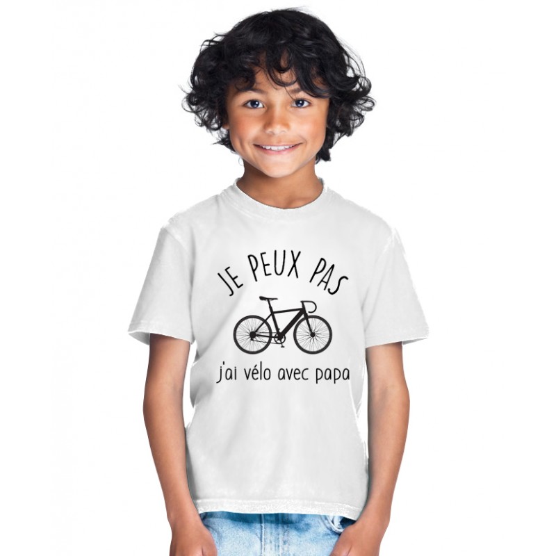 T-shirt Bébé Vélo avec Prénom Personnalisé 