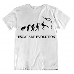 T-shirt escalade evolution - cadeau homme grimpe